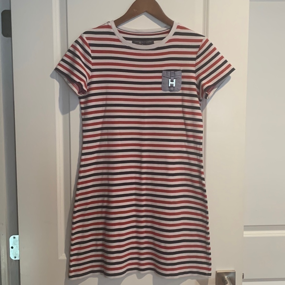 Tommy Hilfiger Red, White and Blue Dress Size Small